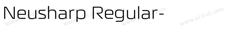 Neusharp Regular字体转换